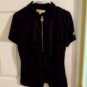 Michael Kors 1/2 Zip Black Sz M
